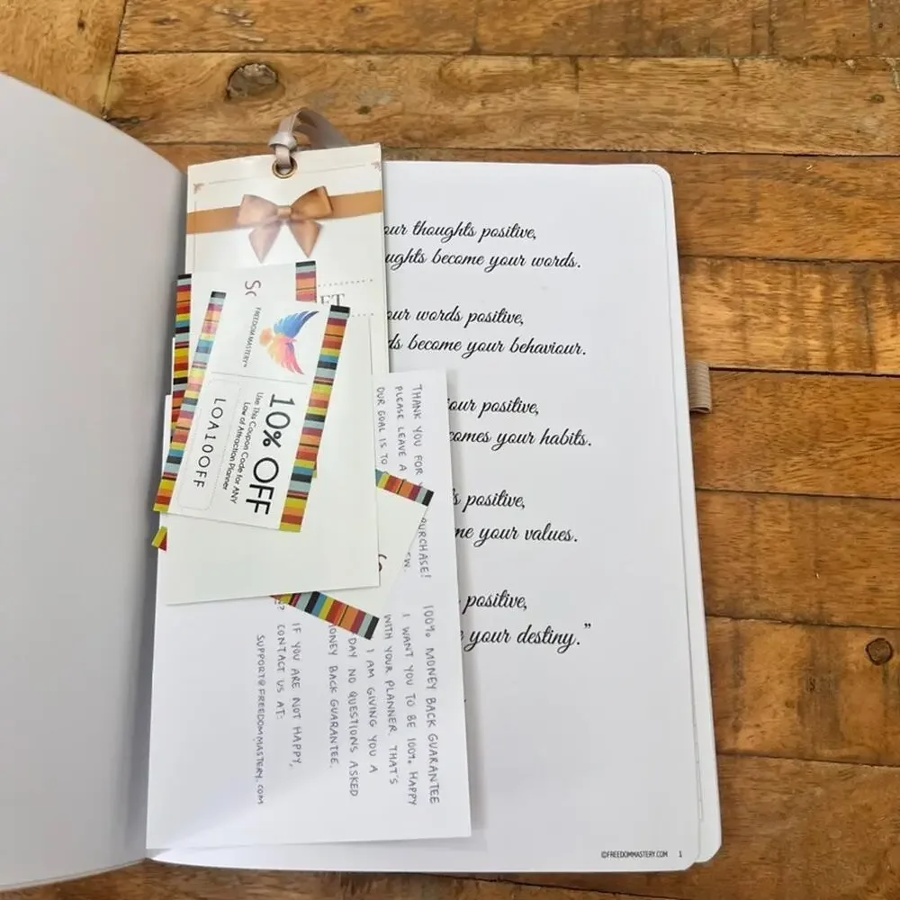 Law of Attraction Planner 12-Month Undated Journey To Creating A Dream Life